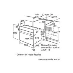 Bosch Series 2 Built-In Single Electric Oven - Brushed Steel - HHF113BR0B -Kitchen Series Shop bosch hhf113br0b 5