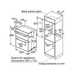 Bosch Series 4 MBS533BB0B Built-In Double Electric Oven - Black 7 Bosch Series 4 MBS533BB0B Built-In Double Electric Oven - Black -Kitchen Series Shop bosch mbs533bb0b 5