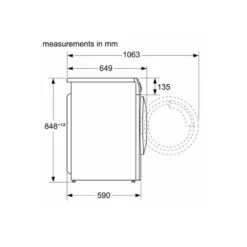 Bosch Series 4 WNA134U8GB Free-Standing 8/5kg 1400rpm Washer Dryer - White -Kitchen Series Shop bosch wna134u8gb 9
