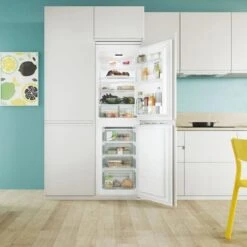 Candy City Combi CB50S518FK Built-In 50/50 Fridge Freezer - White -Kitchen Series Shop c a candy cb50s518fk built in 50 50 fridge freezer lifestyle