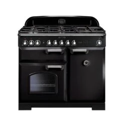 Rangemaster Classic Deluxe 100 Dual Fuel Black Chrome - CDL100DFFBL/C