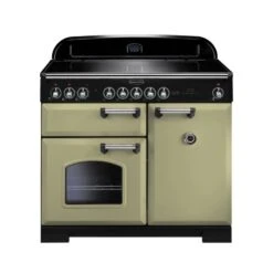 Rangemaster Classic Deluxe 100 Induction Olive Green Chrome - CDL100EIOG/C