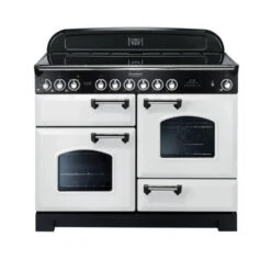 Rangemaster Classic Deluxe 110 Ceramic White Chrome - CDL110ECWH/C