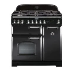 Rangemaster Classic Deluxe 90 Dual Fuel Charcoal Black/Chrome - UK/IE - CDL90DFFCB/C