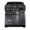 Rangemaster Classic Deluxe 90 Dual Fuel Slate Chrome - CDL90DFFSL/C -Kitchen Series Shop c d cdl90dffslc