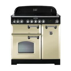 Rangemaster Classic Deluxe 90 Ceramic Cream Chrome - CDL90ECCR/C