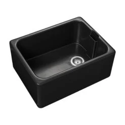 Rangemaster Farmhouse Belfast 1 Bowl Fire Clay Ceramic Kitchen Sink - Anthracite - CFBL595AN/ -Kitchen Series Shop c f cfbl595an 2