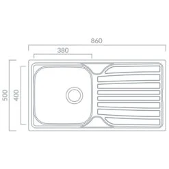 Prima Stainless Steel 1B Kitchen Sink & Single Lever Tap Pack - CPR040 -Kitchen Series Shop c p cpr040 1