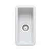 Rangemaster Rustique 234x460 0.5 Bowl Fire Clay Ceramic Kitchen Sink - White - CRUB1740WH/ 1 Rangemaster Rustique 234x460 0.5 Bowl Fire Clay Ceramic Kitchen Sink - White - CRUB1740WH/ -Kitchen Series Shop c r crub1740wh