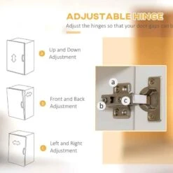 HOMCOM 5-Tier Kitchen Storage Unit With Countertop - White - 835-684V00WT -Kitchen Series Shop cwgb10182a9810b6d.jpg