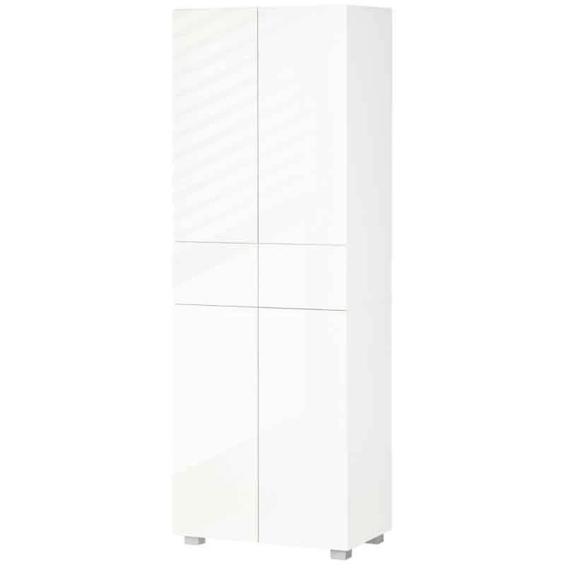 HOMCOM Modern 4-Door Freestanding Kitchen Storage Unit - White - 835-612 HOMCOM Modern 4-Door Freestanding Kitchen Storage Unit - White - 835-612 -Kitchen Series Shop dm7daa18418bddff4.jpg