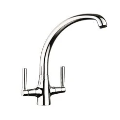 Rangemaster Aquavibe Dual Lever Monobloc Kitchen Tap - Brushed Chrome - TVB1BF/