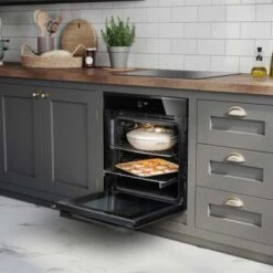 Rangemaster Eclipse 60CM Built In Electric Single Pyrolytic Oven - Black - ECL6013PBLG/C 3 Rangemaster Eclipse 60CM Built In Electric Single Pyrolytic Oven - Black - ECL6013PBLG/C -Kitchen Series Shop e c ecl6013pblgc 2