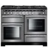 Rangemaster Encore Deluxe 110cm Dual Fuel Range Cooker - Stainless Steel/Chrome - EDL110DFFSS/C -Kitchen Series Shop e d edl110dffssc