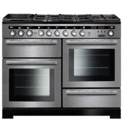 Rangemaster Encore Deluxe 110cm Dual Fuel Range Cooker - Stainless Steel/Chrome - EDL110DFFSS/C