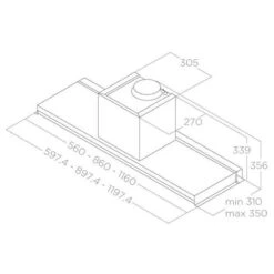 Elica Lever 90cm Telescopic Cooker Hood - Stainless Steel - PRF0160152 -Kitchen Series Shop e l elica lever 90 1