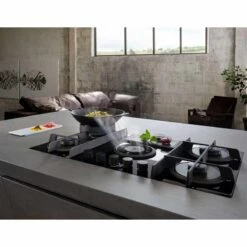 Elica NikolaTesla Flame 90cm Venting Gas Hob (Ducting) - Grey - PRF0147742A -Kitchen Series Shop e l elica nt flame gr do 2