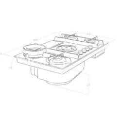 Elica NikolaTesla Flame 90cm Venting Gas Hob (Ducting) - Grey - PRF0147742A -Kitchen Series Shop e l elica nt flame gr do 4