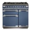 Rangemaster Elise 90cm Dual Fuel Range Cooker - Stone Blue - ELS90DFFSB/ 1 Rangemaster Elise 90cm Dual Fuel Range Cooker - Stone Blue - ELS90DFFSB/ -Kitchen Series Shop e l els90dffsb
