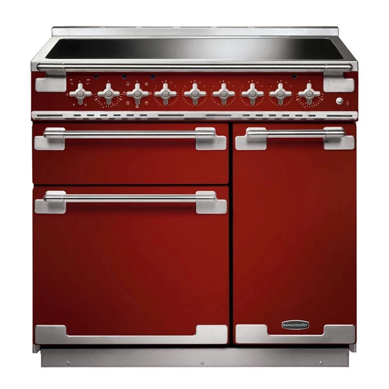 Rangemaster Elise 90cm Induction Range Cooker - Cherry Red - ELS90EIRD/ Rangemaster Elise 90cm Induction Range Cooker - Cherry Red - ELS90EIRD/ -Kitchen Series Shop e l els90eird