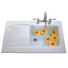 Villeroy & Boch Provence 1 Bowl Reversible Ceramic Kitchen Sink & Drainer - White - EV6738