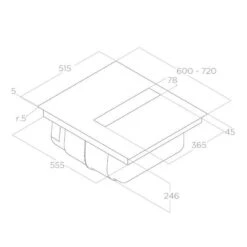 Elica NikolaTesla Fit 60cm Venting Induction Hob - Black - PRF0189181 -Kitchen Series Shop elica nt fit 60 4