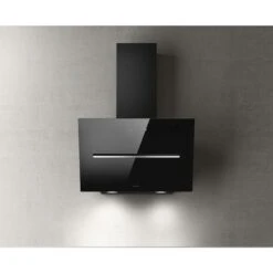 Elica Shy 60cm Chimney Cooker Hood - Black Glass - PRF0166932
