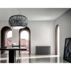 Elica PRF0151809 Interstellar 65cm Island Cooker Hood - Black Crystal