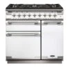 Rangemaster Elise 90cm Dual Fuel Range Cooker - White - ELS90DFFWH/ -Kitchen Series Shop els90dffwh 1