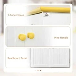 HOMCOM 4-Door Freestanding Kitchen Storage Unit - White - 835-663BN -Kitchen Series Shop em7ca018a3b718f00.jpg