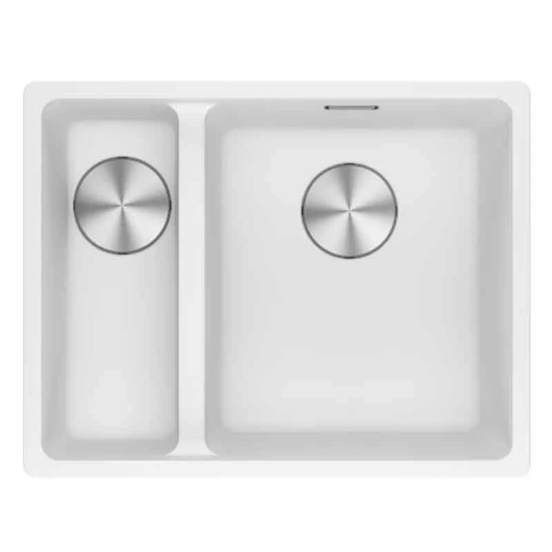 Franke Maris 1.5 Bowl Undermount Fragranite Kitchen Sink MRG 160-34-15 - Left Hand - Polar White - 125.0688.515 Franke Maris 1.5 Bowl Undermount Fragranite Kitchen Sink MRG 160-34-15 - Left Hand - Polar White - 125.0688.515 -Kitchen Series Shop franke maris 1250688515 1
