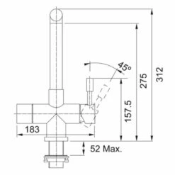 Franke Minerva Mondial 4-in-1 Electronic Kitchen Tap - Stainless Steel - 119.0532.227 4 Franke Minerva Mondial 4-in-1 Electronic Kitchen Tap - Stainless Steel - 119.0532.227 -Kitchen Series Shop franke minerva 1190532227 dimensions