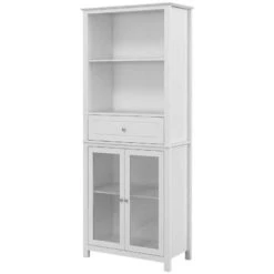 HOMCOM Tall Kitchen Cabinet Pantry Storage - White - 835-996V00WT -Kitchen Series Shop fx6daa188dd1c8d80.jpg