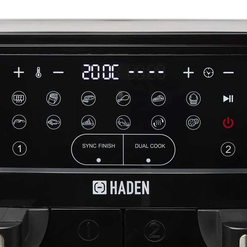 Haden 9 Litre (2 x 4.5L) Dual Basket Air Fryer - 206978 Haden 9 Litre (2 X 4.5L) Dual Basket Air Fryer - 206978 -Kitchen Series Shop h a haden dual air fryer 206978 3