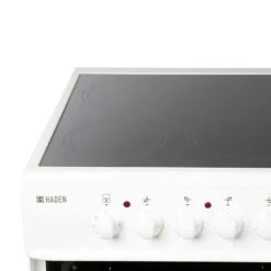 Haden HE50DOMW 50cm Double Oven With Ceramic Hob - White - HE50DOMW 5 Haden HE50DOMW 50cm Double Oven With Ceramic Hob - White - HE50DOMW -Kitchen Series Shop h a haden he50domw 3