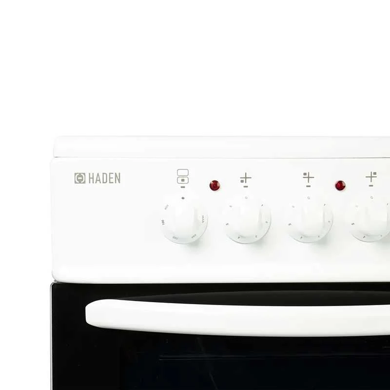 Haden HE50DOMW 50cm Double Oven With Ceramic Hob - White - HE50DOMW Haden HE50DOMW 50cm Double Oven With Ceramic Hob - White - HE50DOMW -Kitchen Series Shop h a haden he50domw 4