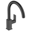 Hansgrohe Vernis Shape M35 Single Lever Kitchen Mixer Tap 210 With Swivel Spout - Matt Black - 71871670 -Kitchen Series Shop h a hansgrohe 71871670