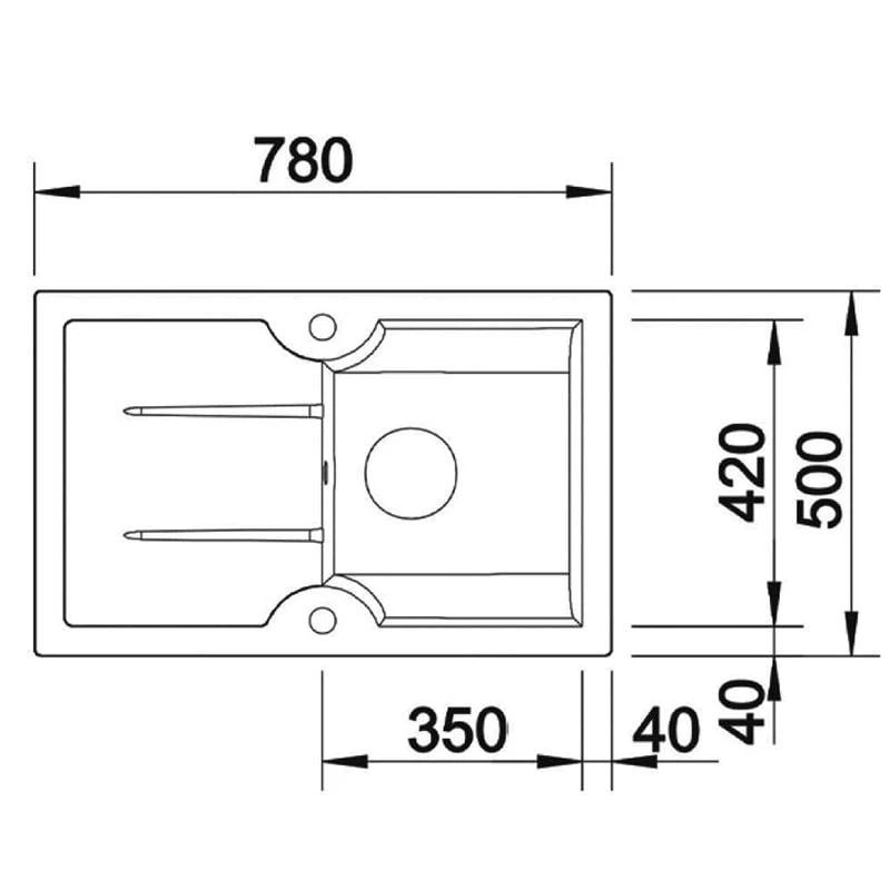 Thomas Denby Harmony Compact 1 Bowl Reversible Ceramic Kitchen Sink & Drainer - Black - HAR7810BL Thomas Denby Harmony Compact 1 Bowl Reversible Ceramic Kitchen Sink & Drainer - Black - HAR7810BL -Kitchen Series Shop h a har7810bl 2