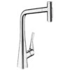 Hansgrohe Metris Select M71 Single Lever Kitchen Mixer Tap 320 With Pull-Out Spray & Sbox 2 Spray Modes - Chrome - 73816000 2 Hansgrohe Metris Select M71 Single Lever Kitchen Mixer Tap 320 With Pull-Out Spray & Sbox 2 Spray Modes - Chrome - 73816000 -Kitchen Series Shop h a hasgrohe 73816000