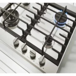 Hoover H300 HHG6BF4K3X 60cm Gas Hob - Stainless Steel 4 Hoover H300 HHG6BF4K3X 60cm Gas Hob - Stainless Steel -Kitchen Series Shop h o hoover hhg6bf4k3x front1