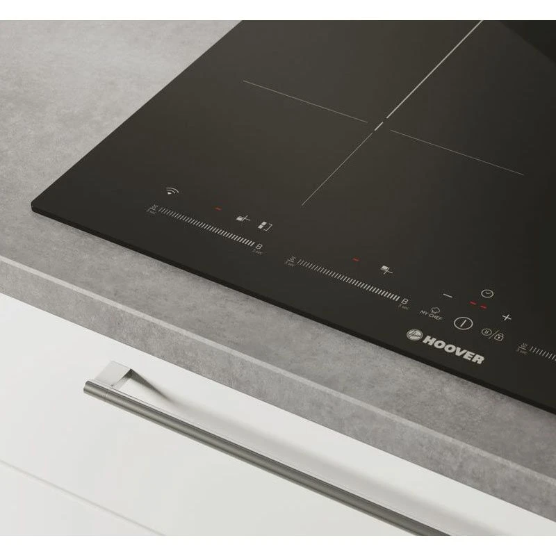 Hoover H500 HTPS64MCTTWIFI 60cm Induction Hob - Black Glass Hoover H500 HTPS64MCTTWIFI 60cm Induction Hob - Black Glass -Kitchen Series Shop h o hoover htps64mcttwifi display