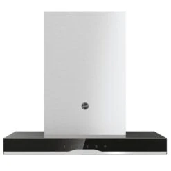 Hoover H500 HTS6CBK5XWIFI 60cm T-Shape Chimney Cooker Hood - Black Glass & Stainless Steel