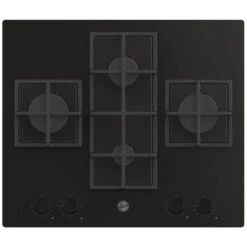 Hoover H500 HVG6DC5B 60cm Gas Hob - Black Glass