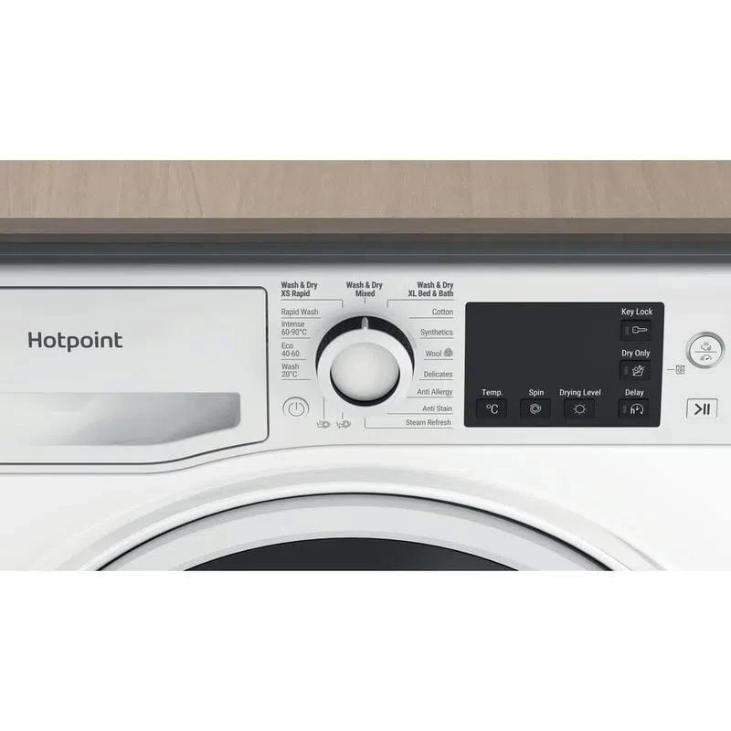 Hotpoint NDB8635WUK FS 1400 Washer Dryer - White Hotpoint NDB8635WUK FS 1400 Washer Dryer - White -Kitchen Series Shop h o hotpoint washer dryer control