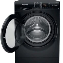 Hotpoint NSWF945CBSUKN FS 1400 Washing Machine - Black -Kitchen Series Shop h o hotpoint washing machine front1