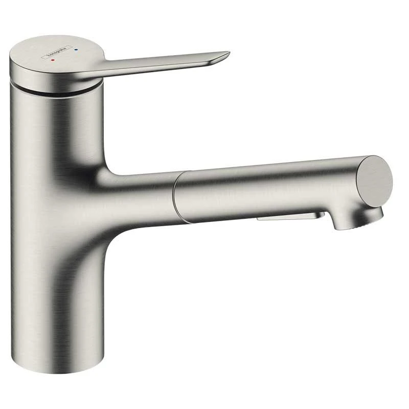 hansgrohe Zesis M33 Single Lever Kitchen Mixer Tap 150 With Pull-Out Spray 2Jet Sbox Lite - Stainless Steel - 74803800 Hansgrohe Zesis M33 Single Lever Kitchen Mixer Tap 150 With Pull-Out Spray 2Jet Sbox Lite - Stainless Steel - 74803800 -Kitchen Series Shop hansgrohe 74803800