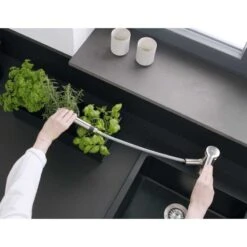 Hansgrohe Zesis M33 Single Lever Kitchen Mixer Tap 150 With Pull-Out Spray 2Jet Sbox Lite - Stainless Steel - 74803800 5 Hansgrohe Zesis M33 Single Lever Kitchen Mixer Tap 150 With Pull-Out Spray 2Jet Sbox Lite - Stainless Steel - 74803800 -Kitchen Series Shop hansgrohe 74803800 lifestyle2 1
