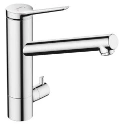 Hansgrohe Zesis M33 Single Lever Kitchen Mixer Tap 200 Device Shut-Off Valve 1Jet - Chrome - 74808000