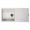 Reginox Harlem 10 1 Bowl Sink And Drainer - Pure White - HARLEM 10 PW -Kitchen Series Shop harlem10pw