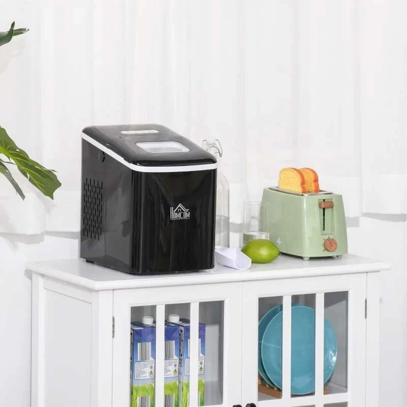 HOMCOM 12kg Portable Countertop Ice Maker Machine - Black - 800-063V70 HOMCOM 12kg Portable Countertop Ice Maker Machine - Black - 800-063V70 -Kitchen Series Shop homcom 800 063v70 lifestyle